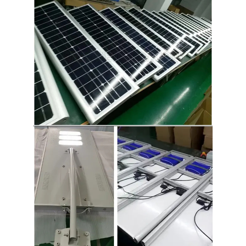 6M MPPT 5500 6000LM High End Outdoor Smart Integrated Waterproof Solar Street Light