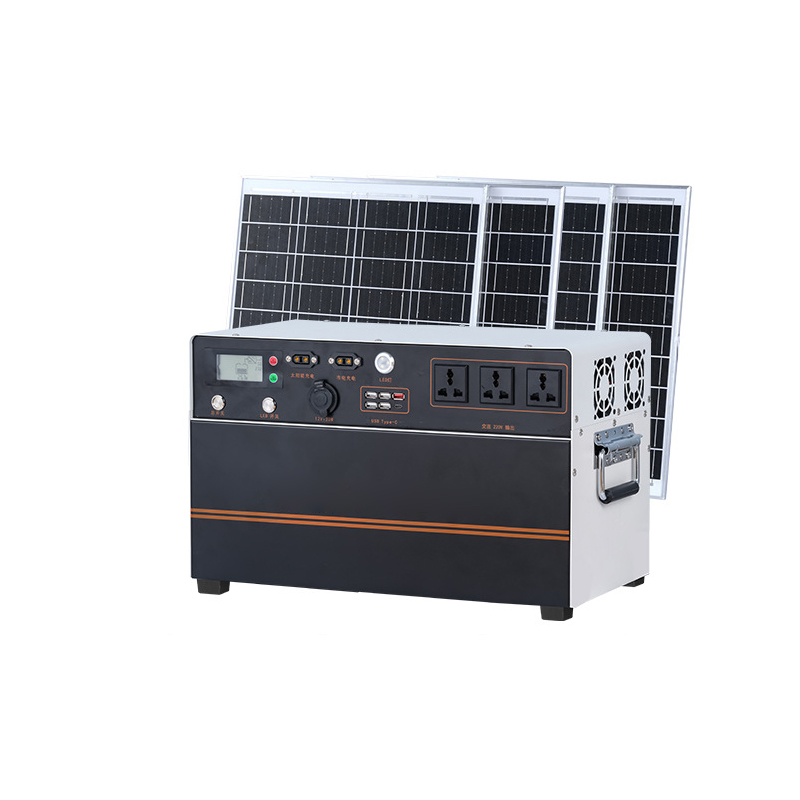 1.5KW 2KW 3KW Portable Emergency Power Outlet DC12/24V Solar Energy Storage