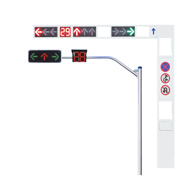 Intelligent LED Traffic Signal Light 200mm 300mm Traffic Light Signal Factory
