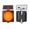 300mm Diameter Powered Traffic Safety Warning Light Solar Yellow Flashing Light