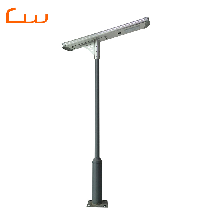Outdoor Waterproof Best Quality Intergrated Led Solar Street Light All in One with Pole Galvanized