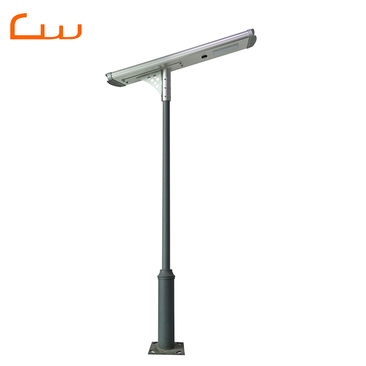 Outdoor Waterproof Best Quality Intergrated Led Solar Street Light All in One with Pole Galvanized