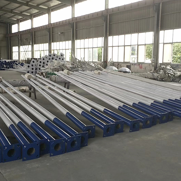6m 9m 12m 20ft 25ft 30ft Galvanized Octagonal Street Light Pole Price