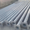 Standard height design galvanized 6M street light pole with arms