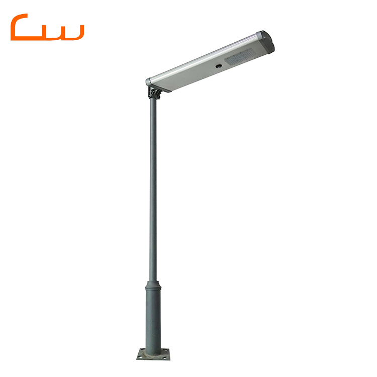 Outdoor Waterproof Best Quality Intergrated Led Solar Street Light All in One with Pole Galvanized