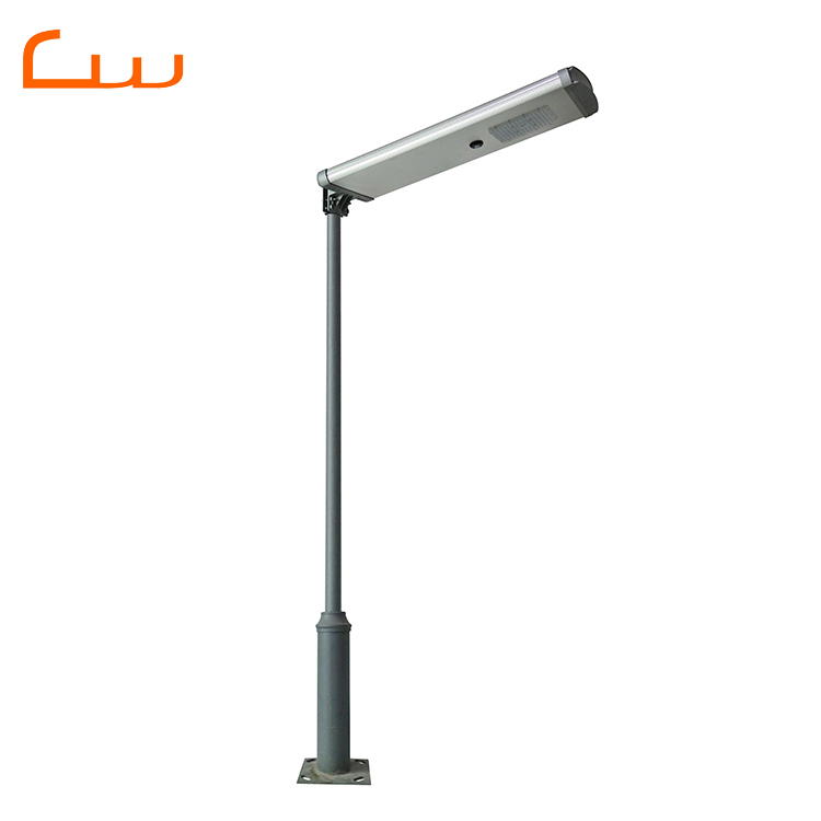 Outdoor Waterproof Best Quality Intergrated Led Solar Street Light All in One with Pole Galvanized