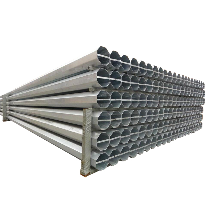 6m 9m 12m 20ft 25ft 30ft Galvanized Octagonal Street Light Pole Price
