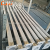 Standard height design galvanized 6M street light pole with arms