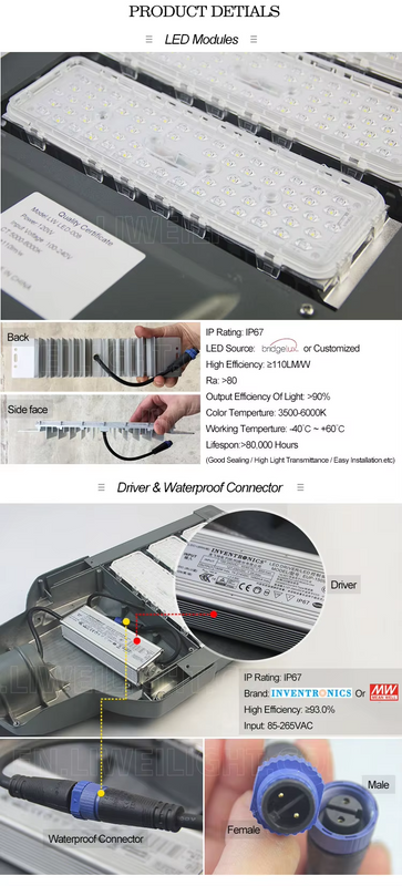 10 Meters Post Pole 80w 120w 150w 180w Led Module Street Light